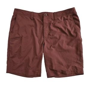 5.11 Tactical (Mens 40x10) Utility Chino Flat Front Shorts Red Polyester Stretch